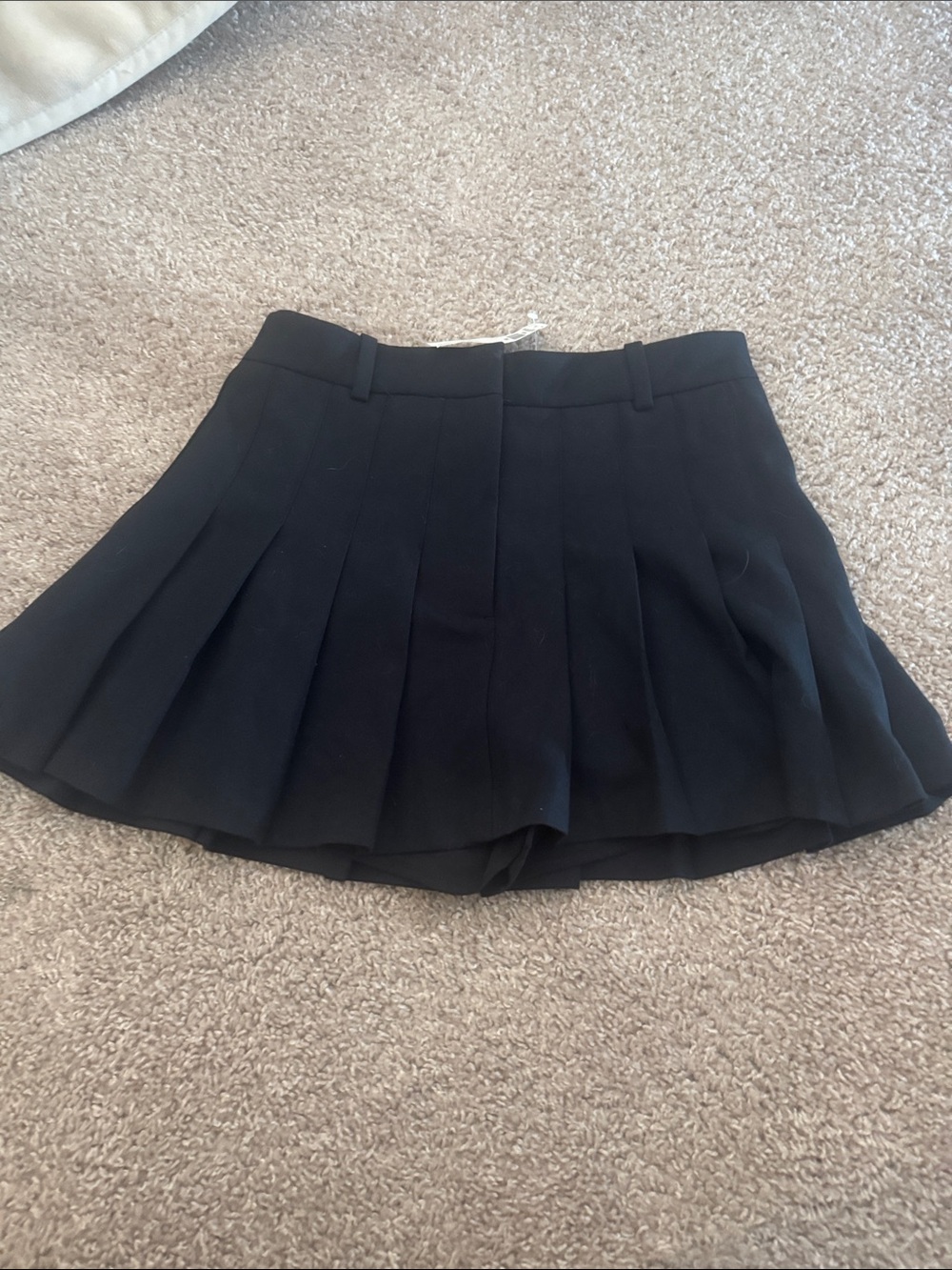 Abercrombie & Fitch Black Pleated Mini Skirt